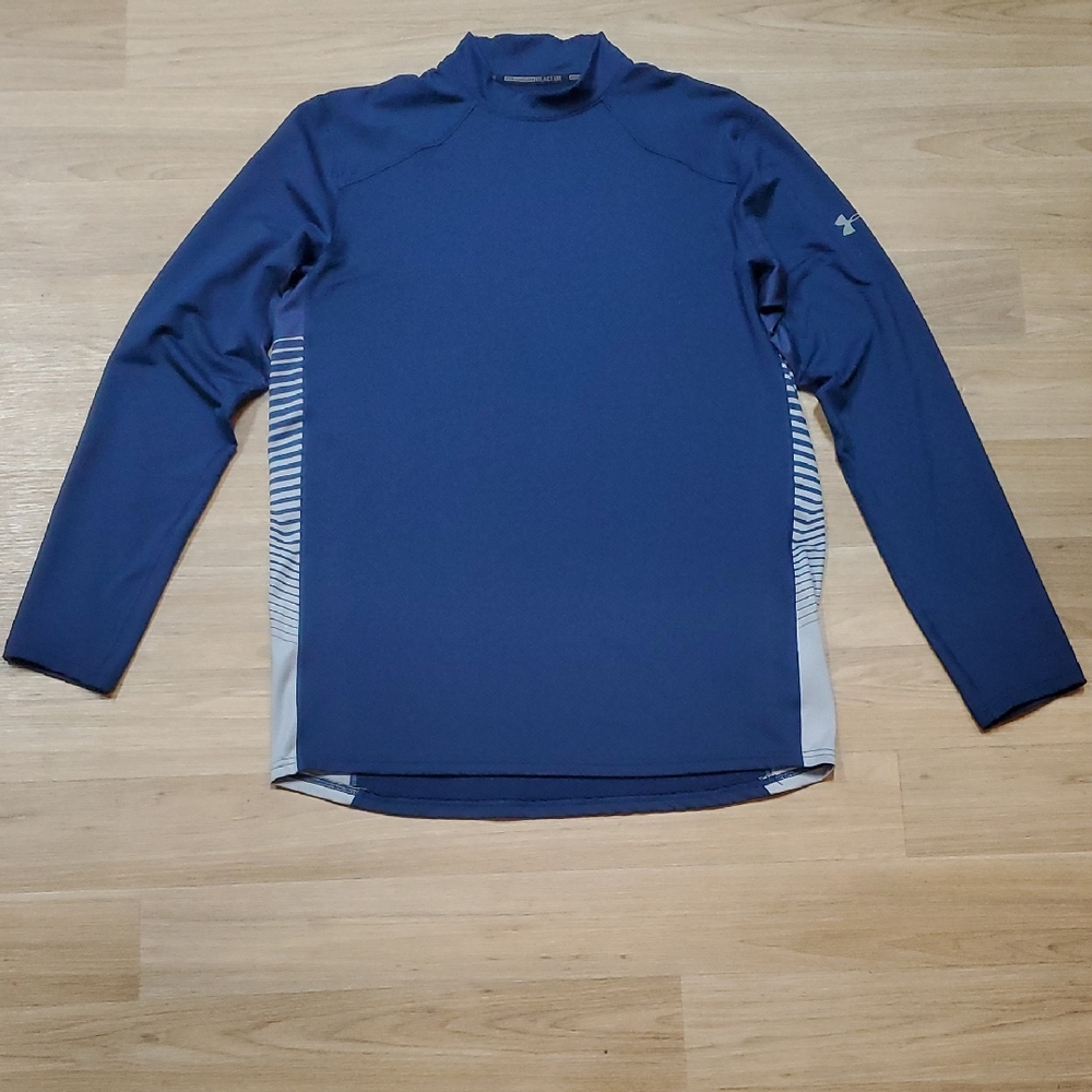 Under Armour Men's Navy and White Rash Guard